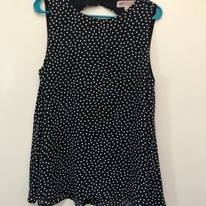 Philosophy polka dot top